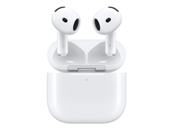 Apple AirPods 4 with Active Noise Cancellation - True wireless-hodetelefoner med mikrofon - ørepropp - Bluetooth - aktiv støydemping - hvit Apple AirPods 4 with Active Noise Cancellation - True wireless-hodetelefoner med mikrofon - ørepropp - Bluetooth - aktiv støydemping - hvit