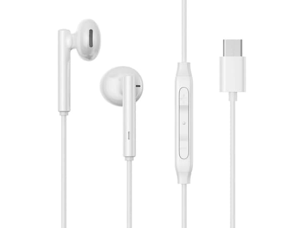Joyroom hörlurar Joyroom USB-C in-ear hörlurar JR-EC05 vit