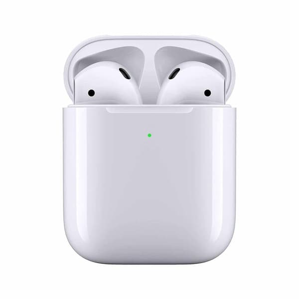 Apple AirPods (2. generation) med Lightning-opladningsetui (æsken åbnet)