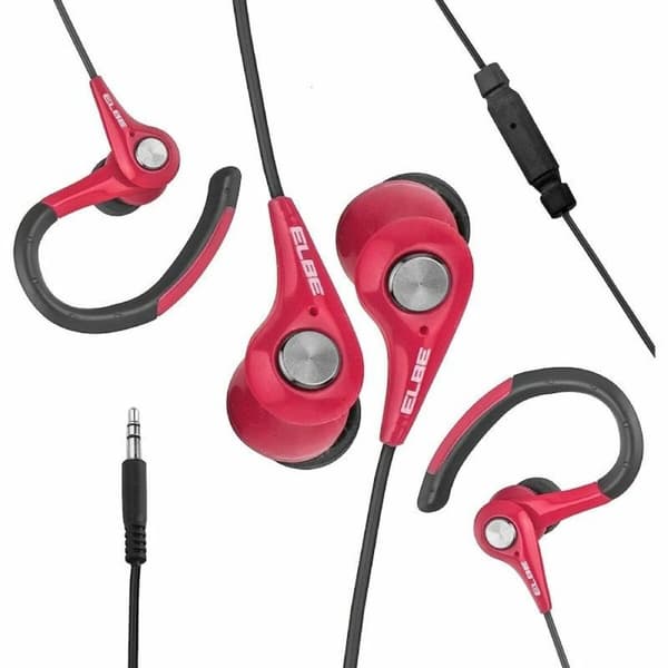 Sportshovedtelefoner ELBE AU-107-MIC Sort