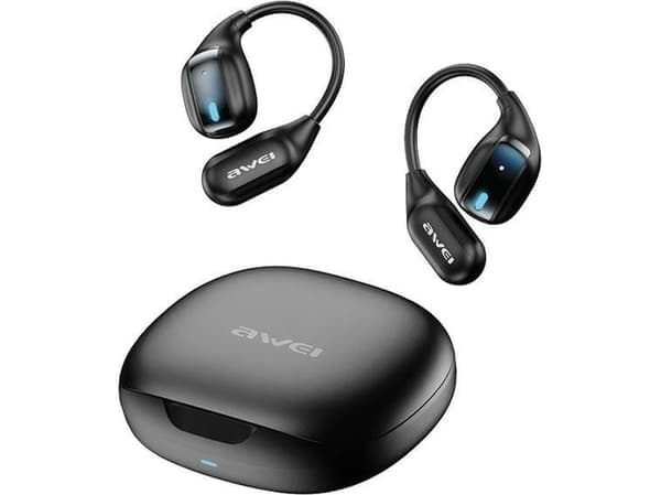 Awei AWEI kuulokkeet Bluetooth 5.4 TZ12 + telakointiasema musta/musta