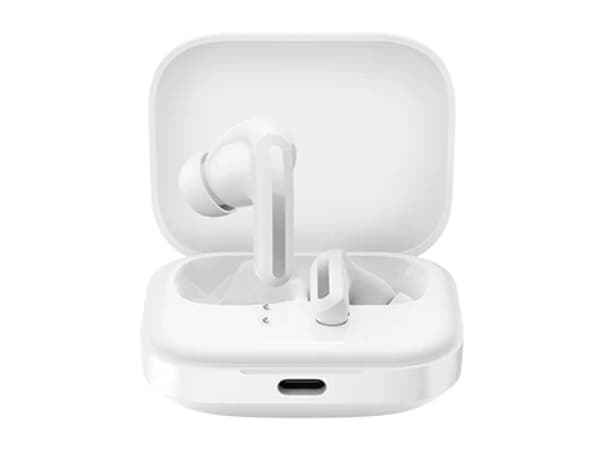 Xiaomi Buds 5 - True wireless-hodetelefoner med mikrofon - i øret - Bluetooth - aktiv støydemping - keramisk hvit