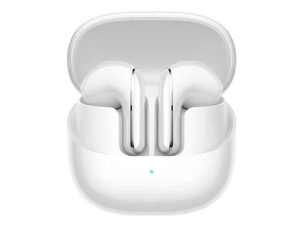 Xiaomi Buds 5 - True wireless-hodetelefoner med mikrofon - i øret - Bluetooth - aktiv støydemping - keramisk hvit