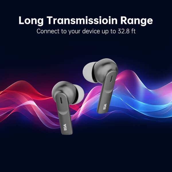 ET05 True Wireless Bluetooth-hodetelefoner, svart