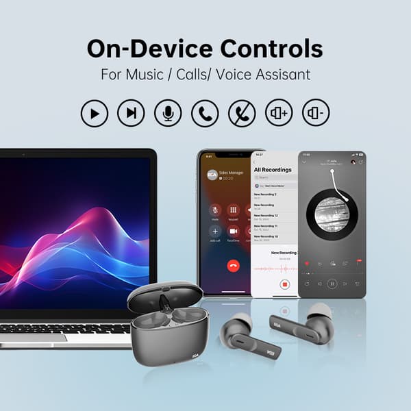 ET05 True Wireless Bluetooth-hodetelefoner, svart