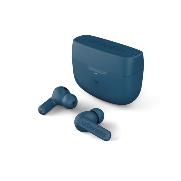 Urbanista Atlanta - In-Ear TWS-Hörlurar med Hybrid ANC, Steel Blue