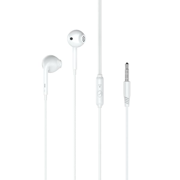Xo øretelefoner med ledning EP28 jack 3,5 mm hvit