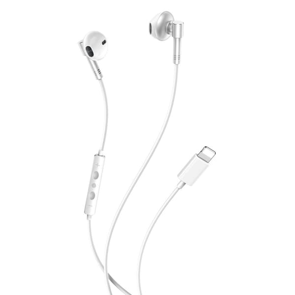 Xo eP61 Lightning Bluetooth-øretelefoner med ledning, sølv