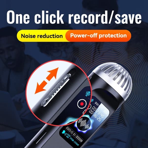 32 GB digital lydopptaker MP3-spiller Støyreduserende opptaksenhet Diktafon