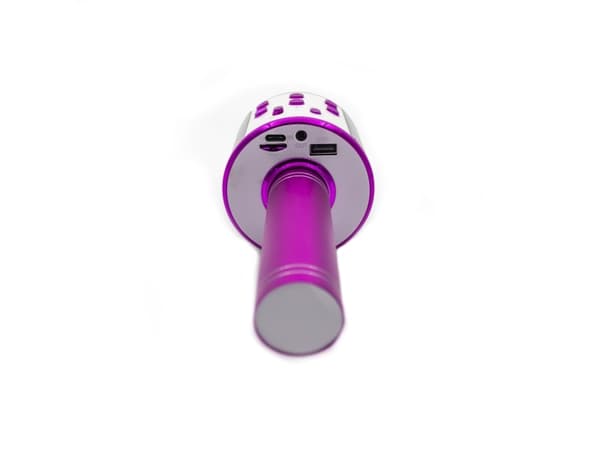 Denver KMS-20P, Karaokemikrofon, Ledning & Trådløs, Bluetooth/3.5 mm, 10 m, USB Type-A, Rosa