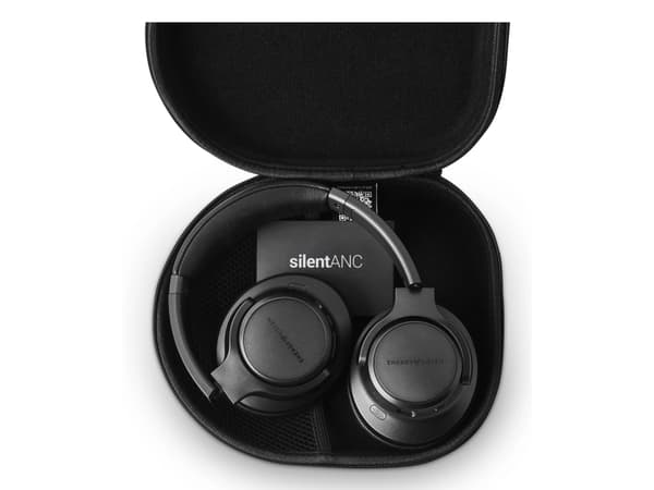 Energy Sistem Silent ANC, Trådløs, Samtaler/musikk, 20 - 20000 Hz, 267 g, Hodesett, Sort