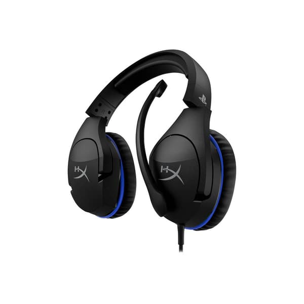 HyperX Cloud Stinger (PS4 Licensed) Spel Over Ear-hörlurar Sladd Stereo Svart/Blå