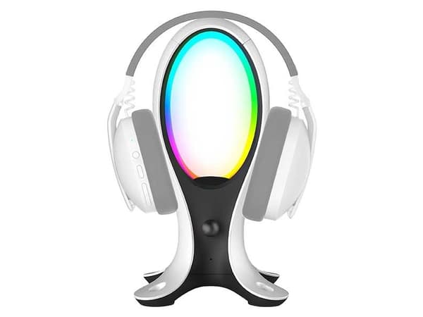 Subsonic SA5682, Hodesettstativ, 426 g, Sort, Hvit