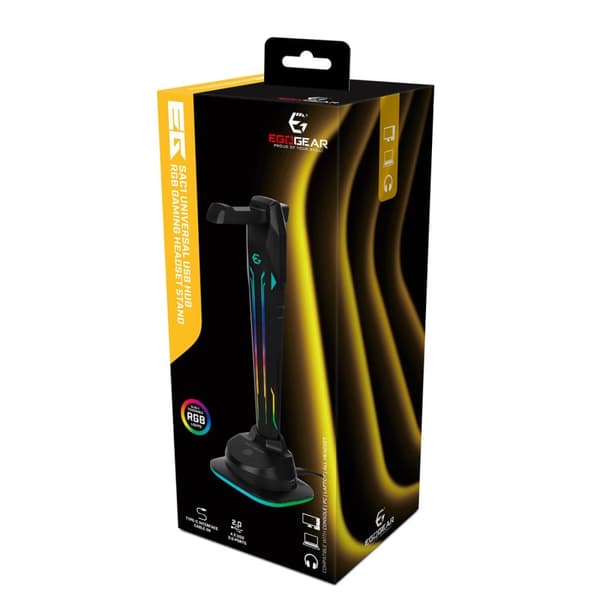 EgoGear Headset Stand SAC1 RGB With 4xUSB ports and Type-C 1m