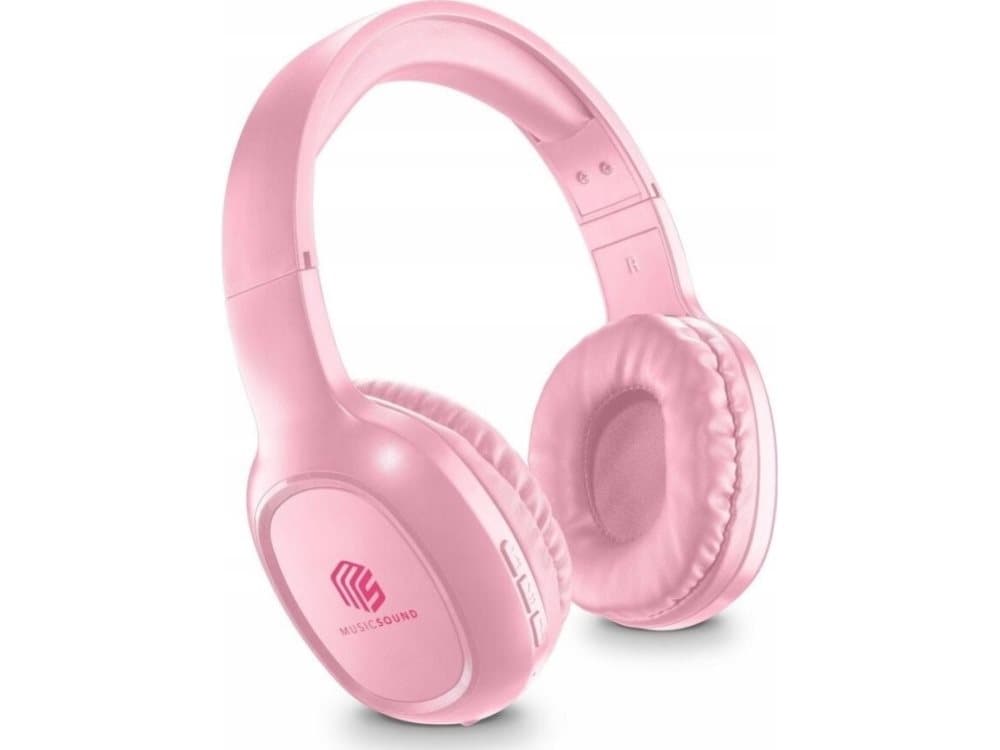 Cellularline Music & Sound Bluetooth Headphone BASIC Pink - Kopfhörer - Das Headset Basic Music Sound ist für alle gedacht - die gerne unterwegs Musi
