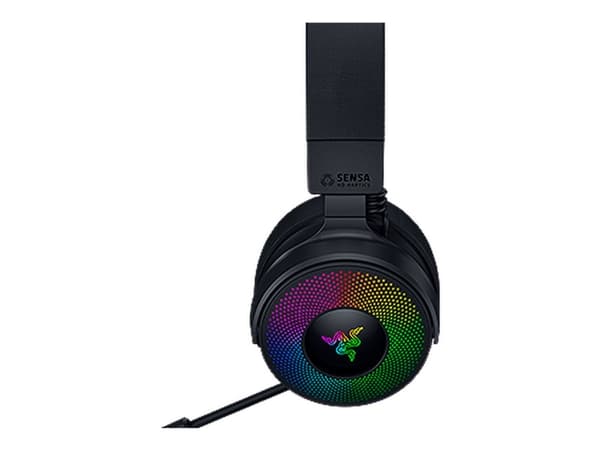Razer Kraken V4 PRO - Kuulokkeet - täysikokoinen - Bluetooth/2,4 GHz radiotaajuus - langaton, langallinen - USB-A, 3,5 mm liitäntä