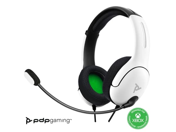 PDP LVL40, Kabel, Spela, Headset, Vit