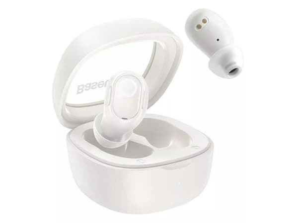 Baseus Bowie WM02, True Wireless Stereo (TWS), Opkald/musik, 20 - 20000 Hz, 33 g, Headset, Hvid