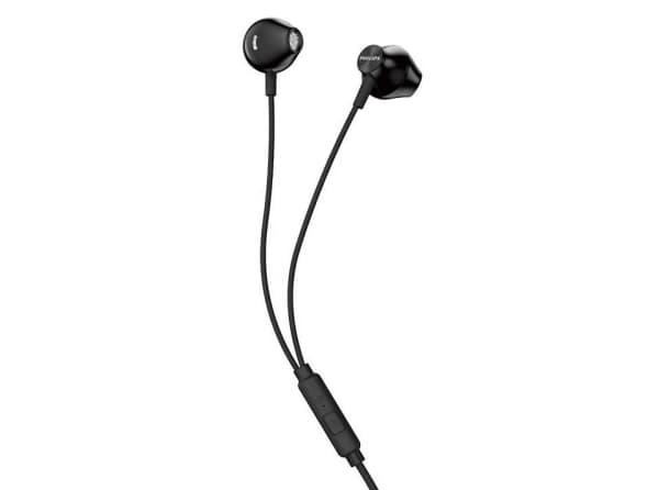 Philips TAUE101BK - Hörlurar med mikrofon - öronknopp - kabelansluten - svart