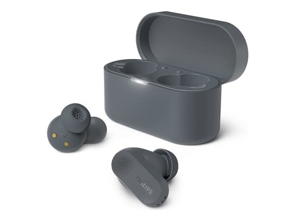 Philips TAT3509GY - True wireless-hodetelefoner med mikrofon - i øret - Bluetooth - grå