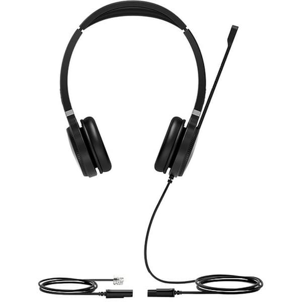 Hörlurar med Mikrofon Yealink YHS36-DUAL Svart/Silvrig
