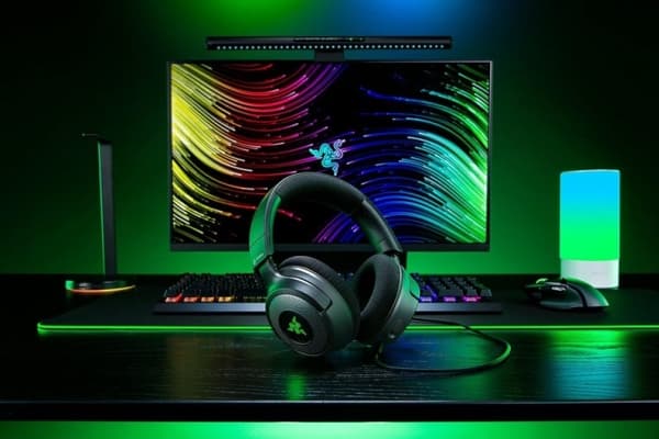 Razer Kraken V4 X - Headset - fullstorlek - kabelansluten - USB-C - ljudisolerande