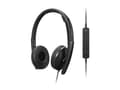 Miniatyrbilde 3 av 5: Lenovo Gen 2 - Hodesett - on-ear - kablet - USB-A - svart