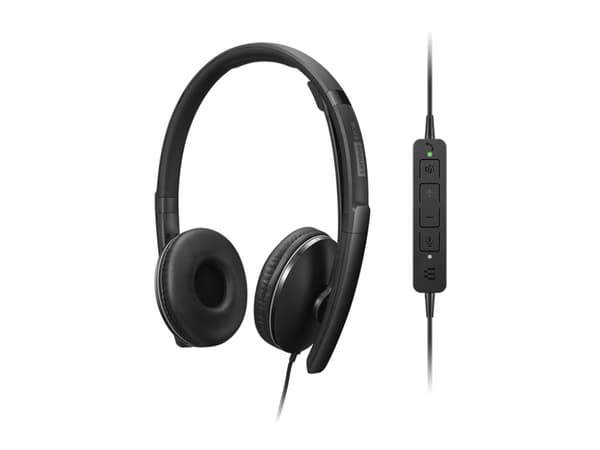 Lenovo Gen 2 - Hodesett - on-ear - kablet - USB-A - svart
