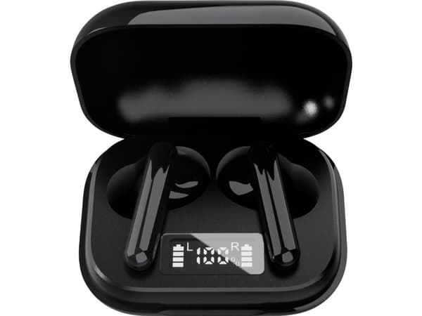 Denver TWE-38BLACK, Trådløs, Samtaler/musikk, Hodesett, Sort