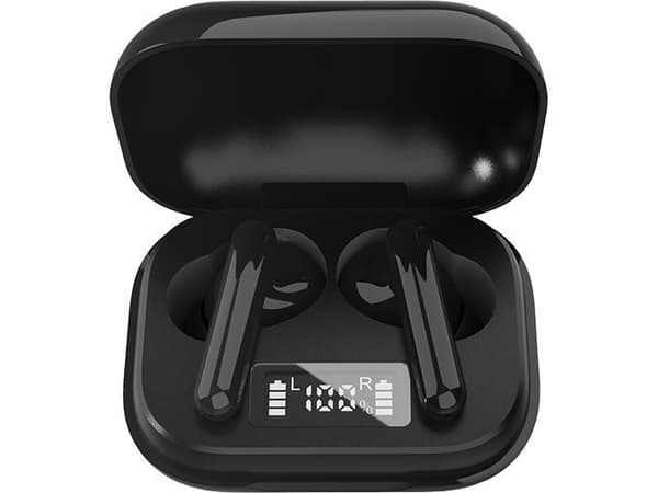 Denver TWE-38BLACK, Trådløs, Samtaler/musikk, Hodesett, Sort