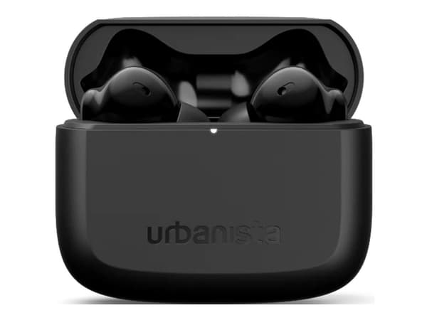 Urbanista Palo Alto - True wireless-hodetelefoner med mikrofon - i øret - Bluetooth - aktiv støydemping - midnatts sort