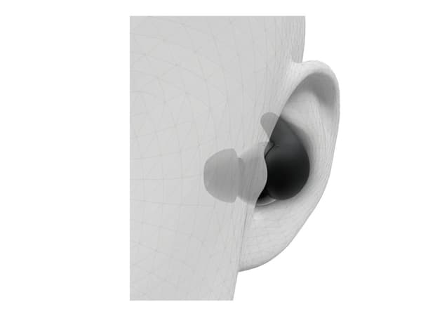 Sony LinkBuds Fit - Langattomat korvakuulokkeet mikrofonilla - in-ear - Bluetooth - aktiivinen melunvaimennus - musta