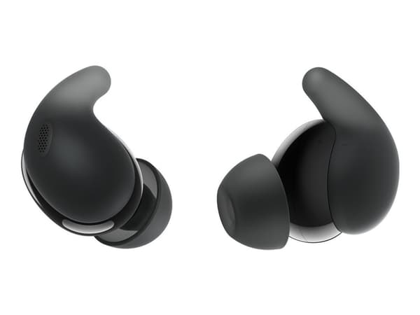 Sony LinkBuds Fit - True wireless-hodetelefoner med mikrofon - i øret - Bluetooth - aktiv støydemping - svart