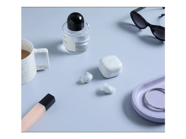 Sony LinkBuds Fit - True wireless-hörlurar med mikrofon - inuti örat - Bluetooth - aktiv brusradering - vit
