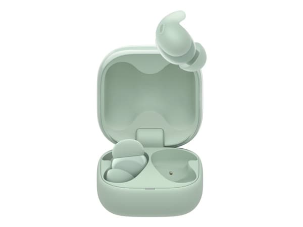 Sony LinkBuds Fit - Langattomat korvakuulokkeet mikrofonilla - in-ear - Bluetooth - aktiivinen melunvaimennus - vihreä