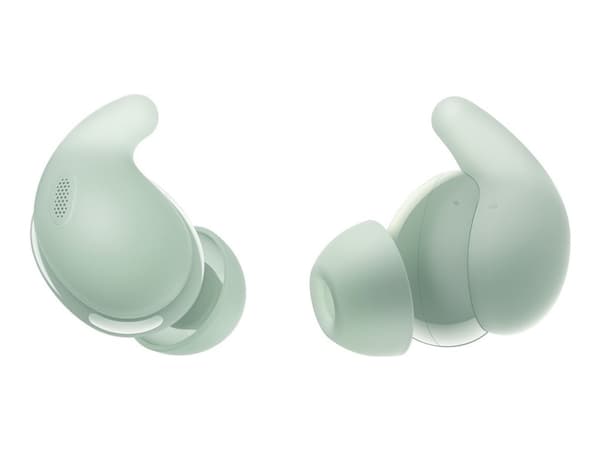 Sony LinkBuds Fit - True wireless-hodetelefoner med mikrofon - i øret - Bluetooth - aktiv støydemping - grønn