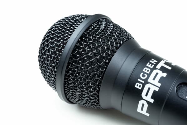 Bigben Interactive PARTYMIC, Karaokemikrofon, 60 - 14000 Hz, Koblet med ledninger (ikke trådløs), 6.35 mm (1/4"), Sort, 4 m