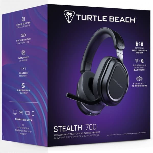 Turtle Beach Stealth 700 -langattomat pelikuulokkeet, musta, PC