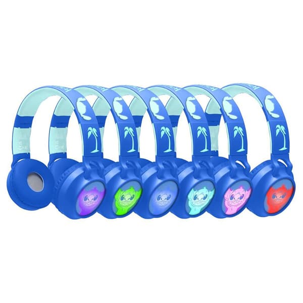 Lexibook Disney Stitch Bluetooth-hovedtelefoner Der Lyser