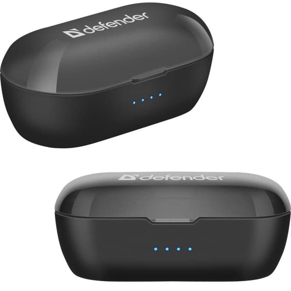 Ear Bluetooth hörlurar Defender Twins 638 Svart
