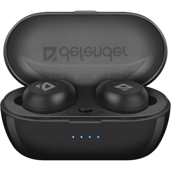Ear Bluetooth hörlurar Defender Twins 638 Svart