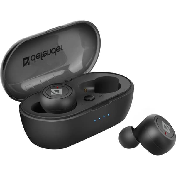 Ear Bluetooth hörlurar Defender Twins 638 Svart