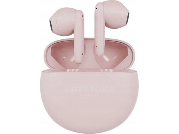 Tura Scandinavia AB Happy Plugs Joy Lite-hodetelefoner - trådløse øretelefoner med ENC (rosa)