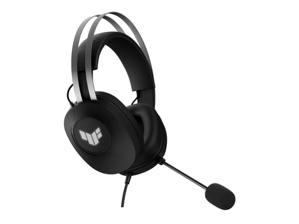 ASUS TUF Gaming H1 Gen II - Headset - fullstorlek - kabelansluten - USB-A - svart