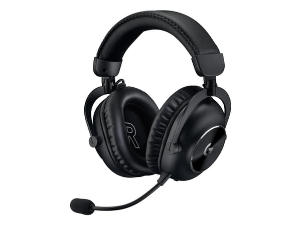 Logitech G Pro X 2 - Hodesett - full størrelse - Bluetooth / LIGHTSPEED - trådløs, kablet - 3,5 mm jakk - lydisolerende - svart