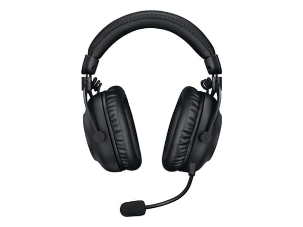 Logitech G Pro X 2 - Hodesett - full størrelse - Bluetooth / LIGHTSPEED - trådløs, kablet - 3,5 mm jakk - lydisolerende - svart