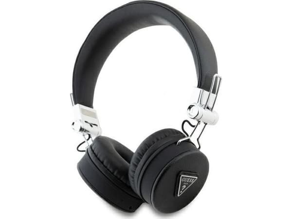 Słuchawki Guess Guess Bluetooth ENC GUBH70PGTSPSK on-ear headphones black/black Grained Classic Round Shape