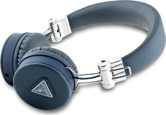 Słuchawki Guess Guess Bluetooth ENC GUBH70PGTSPSB blå/blå Grained Classic Rund form