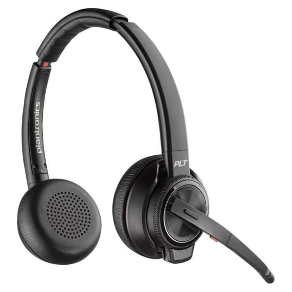 Hörlurar med Mikrofon Poly SAVI W8220/A Svart