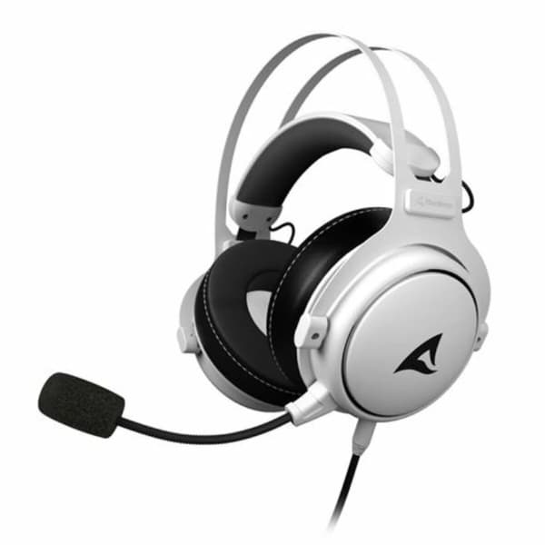 Hörlurar Sharkoon SGH50 Svart Multicolour Svart/Vit